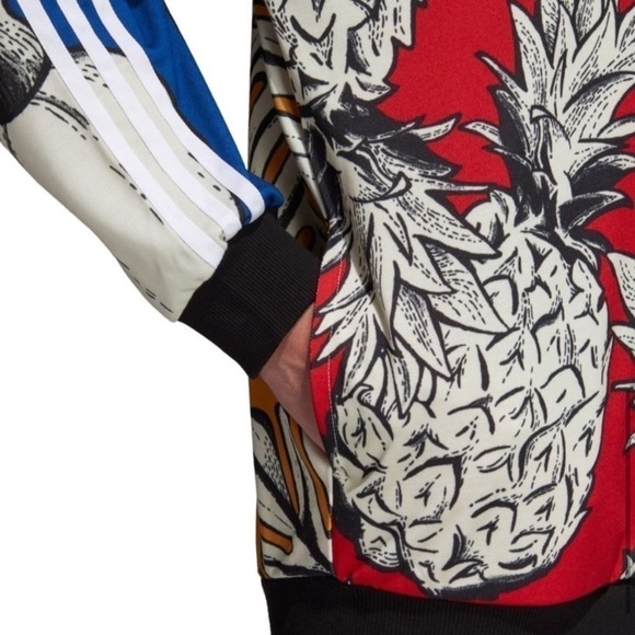 adidas x Farm Pineapple Print Boyfriend Pullover Sweatshirt - Picture 6 of 12